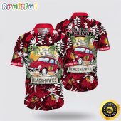 NHL Chicago Blackhawks Hawaiian Shirt Tropical Forest Motif Car Traveling Summer Hawaiian Shirt