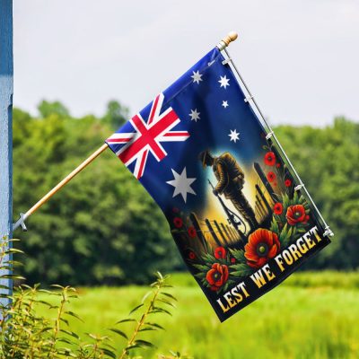 FLAGWIX Australian Veteran Anzac Day Lest We Forget Flag MLN2693F - Flagwix FLAGWIX Australian Veteran Anzac Day Lest We Forget Flag MLN2693F - Flagwix
