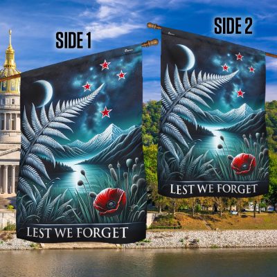 Anzac Day Lest We Forget, Veteran New Zealand Flag TPT1565F - Flagwix