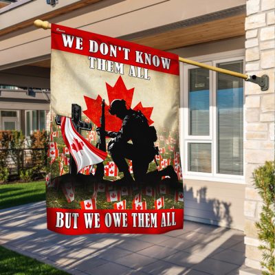 Remembrance Day Canadian Veteran Flag We Don't Know Them All But We Owe Them All MLN2011F - Flagwix Remembrance Day Canadian Veteran Flag We Don't Know Them All But We Owe Them All MLN2011F - Flagwix