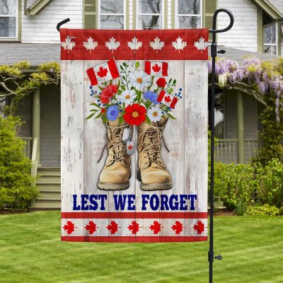 Remembrance Day Canadian Veterans Lest We Forget Flag MLN1986F - Flagwix
