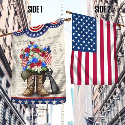 We The People American Veteran Memorial Happy 4th Of July Flag TPT854F - Flagwix