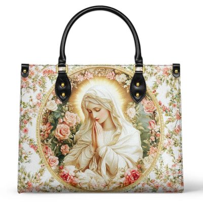 Virgin Mary's Grace Leather Bag