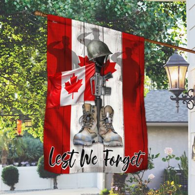 Canada Veteran Remembrance Day Lest We Forget Flag MLN4223F - Flagwix Canada Veteran Remembrance Day Lest We Forget Flag MLN4223F - Flagwix