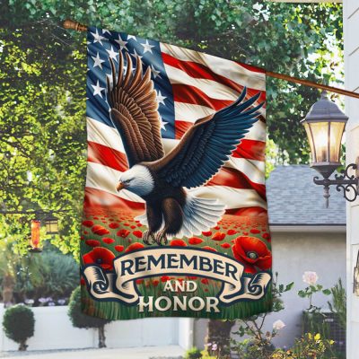 FLAGWIX Patriot Eagle Memorial Day Remember and Honor Flag MLN2477F - Flagwix