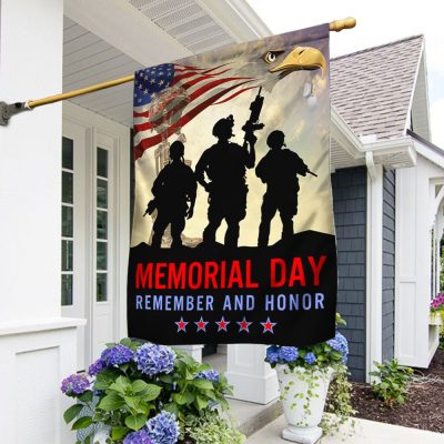 Memorial Day Veteran Remember And Honor Two-Sided Flag TPT781F - Flagwix