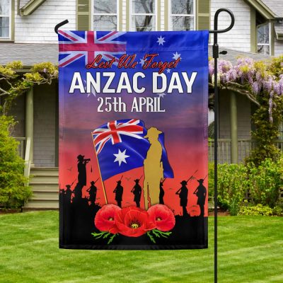 Anzac Day Australia Lest We Forget 25 April Australian Flag MLN1188F - Flagwix Anzac Day Australia Lest We Forget 25 April Australian Flag MLN1188F - Flagwix