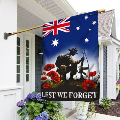FLAGWIX Lest We Forget Remember Fallen Soldiers Anzac Day Australia Flag MLN2589F - Flagwix FLAGWIX Lest We Forget Remember Fallen Soldiers Anzac Day Australia Flag MLN2589F - Flagwix
