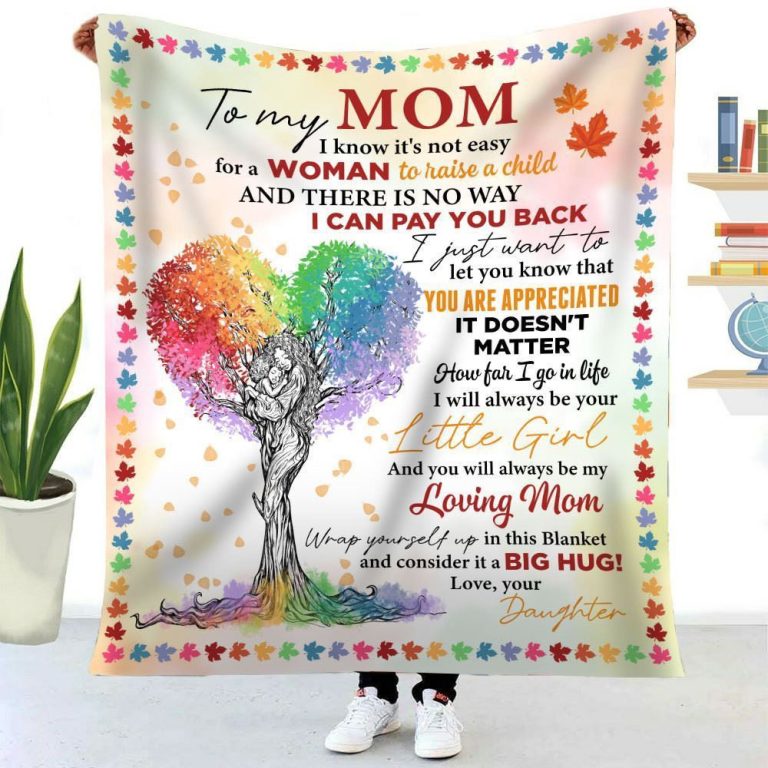 African American Colorful Tree You'Ll Always Be My Loving Mother Blanket, Blankets For Mothers Day