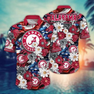 Alabama Crimson Tide NCAA Aloha Hawaiian Shirt 2, NCAA Hawaiian Shirt
