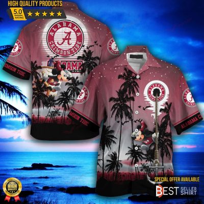 Alabama Crimson Tide NCAA Disney Hawaiian Shirt Outfit Men Youth Gifts For Dad - Best Seller Shirts Design In Usa