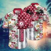 Alabama Crimson Tide NCAA Flower Aloha Hawaiian Shirt 10, NCAA Hawaiian Shirt