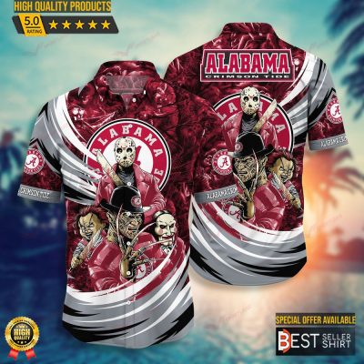 Alabama Crimson Tide NCAA Halloween Horror Movies Hawaiian Shirt - Best Seller Shirts Design In Usa