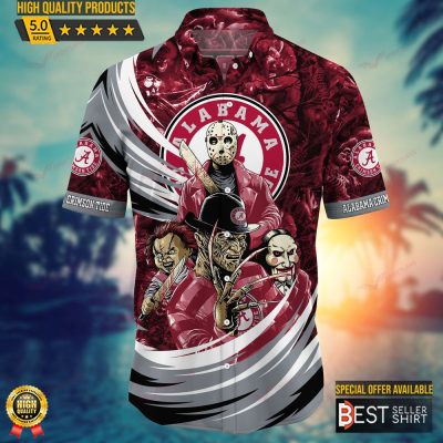 Alabama Crimson Tide NCAA Halloween Horror Movies Hawaiian Shirt - Best Seller Shirts Design In Usa