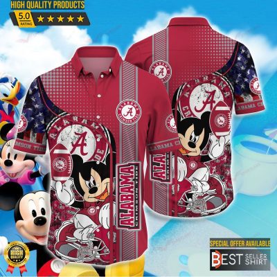 Alabama Crimson Tide NCAA Hawaiian Shirt Outfit Gifts For Dad - Best Seller Shirts Design In Usa