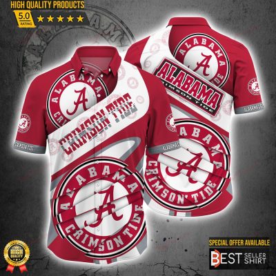 Alabama Crimson Tide NCAA Hawaiian Shirt Outfit Men Youth Gifts For Him - Best Seller Shirts Design In Usa