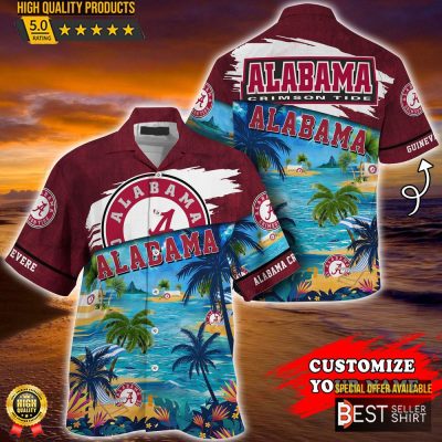 Alabama Crimson Tide NCAA Hawaiian Shirt Personalized Outfit Men Youth Gifts For Dad - Best Seller Shirts Design In Usa