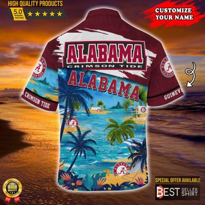 Alabama Crimson Tide NCAA Hawaiian Shirt Personalized Outfit Men Youth Gifts For Dad - Best Seller Shirts Design In Usa