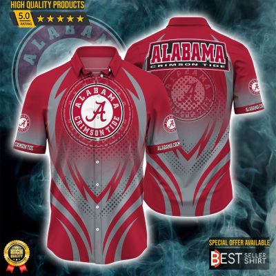 Alabama Crimson Tide NCAA Logo Hawaiian Shirt Outfit Men Youth Gifts For Dad - Best Seller Shirts Design In Usa