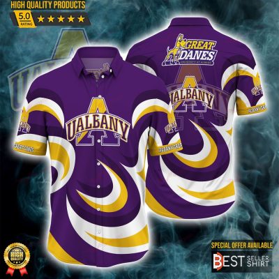 Albany Great Danes NCAA Hawaiian Shirt Outfit Men Gifts For Dad - Best Seller Shirts Design In Usa