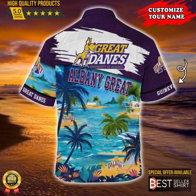 Albany Great Danes NCAA Hawaiian Shirt Outfit Men Youth Personalized Gifts For Dad - Best Seller Shirts Design In Usa
