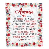 Amma Blanket From Grandkids Grandson Granddaughter We Hugged This Blanket Personalized Blanket For Mom Mother S Day Gifts Blanket 1 O7zcdt.jpg - demo10