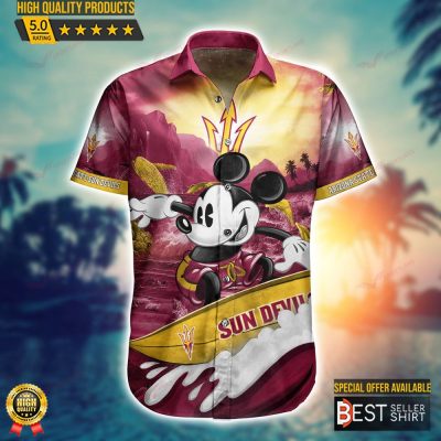 Arizona State Sun Devils Mickey NCAA Disney Hawaiian Shirts Men Youth Gifts Dad - Best Seller Shirts Design In Usa