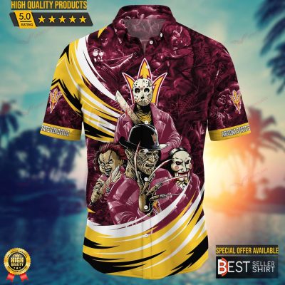Arizona State Sun Devils NCAA Halloween Horror Movies Hawaiian Shirts - Best Seller Shirts Design In Usa