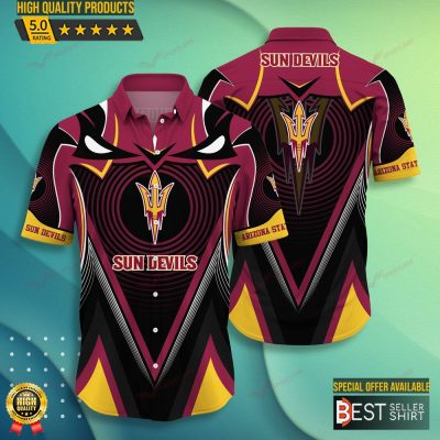 Arizona State Sun Devils NCAA Hawaiian Shirts Outfit Men Youth Gifts Dad - Best Seller Shirts Design In Usa