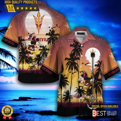 Arizona State Sun Devils NCAA Logo Hawaiian Shirt - Best Seller Shirts Design In Usa