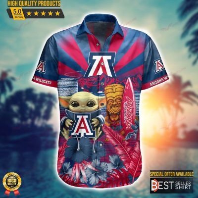 Arizona Wildcats NCAA Baby Yoda Hawaiian Shirt Outfit Men Gifts Dad - Best Seller Shirts Design In Usa