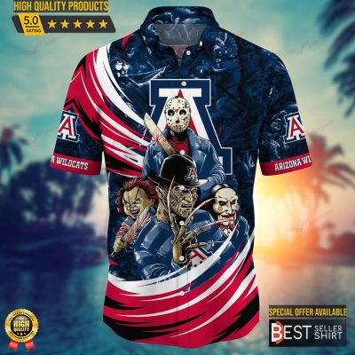 Arizona Wildcats NCAA Halloween Horror Movies Hawaiian Shirts - Best Seller Shirts Design In Usa