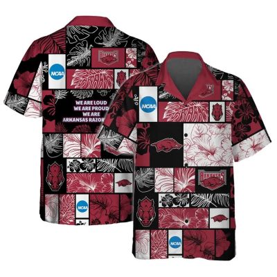Arkansas Razorbacks Aloha Hawaiian Shirt 1, NCAA Hawaiian Shirt