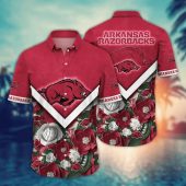 Arkansas Razorbacks NCAA Flower Aloha Hawaiian Shirt 6, NCAA Hawaiian Shirt