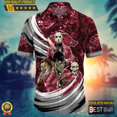 Arkansas Razorbacks NCAA Halloween Horror Movies Hawaiian Shirts - Best Seller Shirts Design In Usa