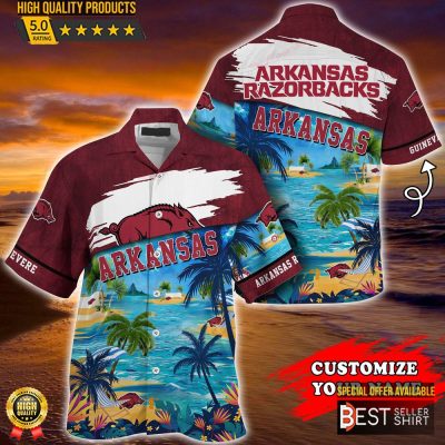 Arkansas Razorbacks NCAA Hawaiian Shirt For Men Personalized Gift - Best Seller Shirts Design In Usa