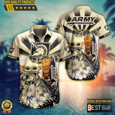 Army Black Knights NCAA Baby Yoda Hawaiian Shirts Men Youth - Best Seller Shirts Design In Usa
