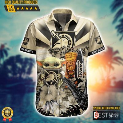 Army Black Knights NCAA Baby Yoda Hawaiian Shirts Men Youth - Best Seller Shirts Design In Usa