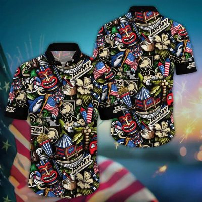 Army Black Knights NCAA Flower Aloha Hawaiian Shirt 14, NCAA Hawaiian Shirt