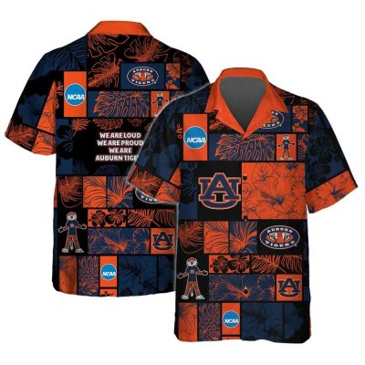 Auburn Tigers Aloha Hawaiian Shirt 1, NCAA Hawaiian Shirt