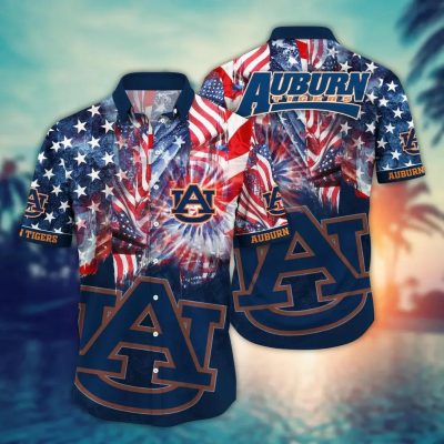 Auburn Tigers Style Hot Trending Summer NCAA Flower Aloha Hawaiian Shirt, NCAA Hawaiian Shirt