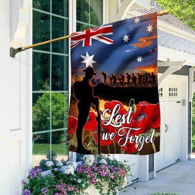 Lest We Forget, Anzac Day, Veteran Remembrance Poppy Australian Flag TPT674Fv1 - Flagwix Lest We Forget, Anzac Day, Veteran Remembrance Poppy Australian Flag TPT674Fv1 - Flagwix