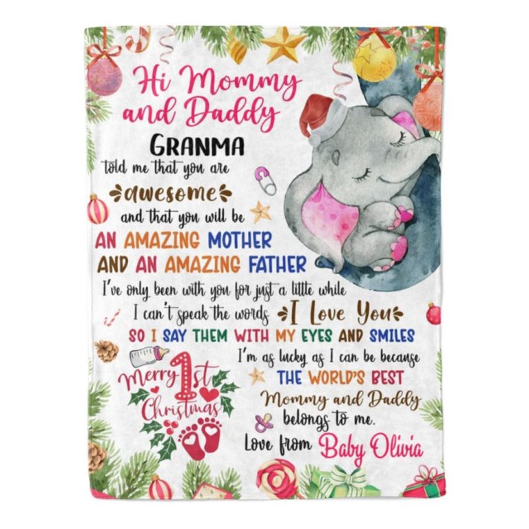 Blanket For Future Mom Dad You Will Be Amazing Mother Father Elephant Blanket, Blankets For Mothers Day