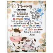 Blanket For New Mom From Baby Told Me Cows Sunflower Tips Of My Toes Blanket, Blankets For Mothers Day