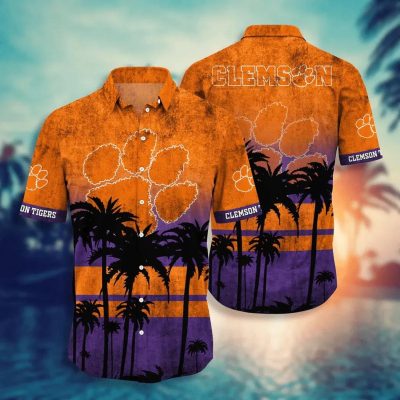 Clemson Tigers Aloha Hawaiian Shirt, NCAA Hawaiian Shirt