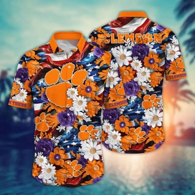 Clemson Tigers NCAA Aloha Hawaiian Shirt 1, NCAA Hawaiian Shirt