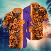 Clemson Tigers NCAA Flower Aloha Hawaiian Shirt 3, NCAA Hawaiian Shirt