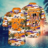 Clemson Tigers NCAA Flower Aloha Hawaiian Shirt 7, NCAA Hawaiian Shirt