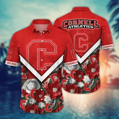 Cornell Big Red NCAA Flower Aloha Hawaiian Shirt 5, NCAA Hawaiian Shirt