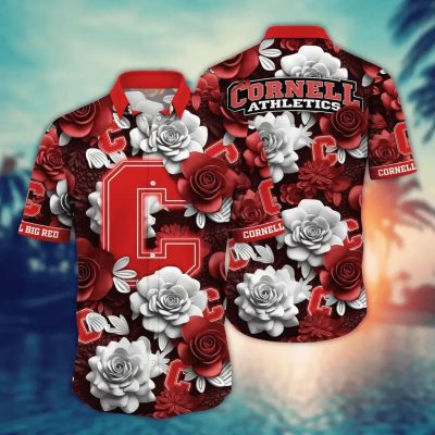 Cornell Big Red NCAA Flower Aloha Hawaiian Shirt 7, NCAA Hawaiian Shirt
